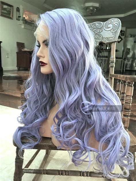 pastel lavender wig|More.